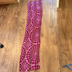 Pink scarf pink on pink stripes and polka dots- Barbie 1960s vibe long